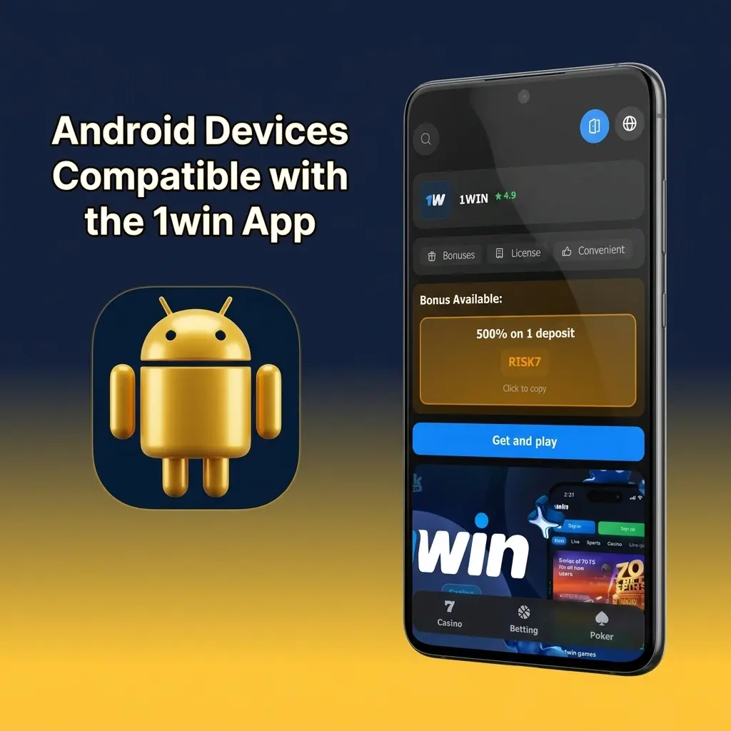 Android devices compatible with 1win app including budget, mid-range, and flagship phones for Monopoly Rush Hour gameplay