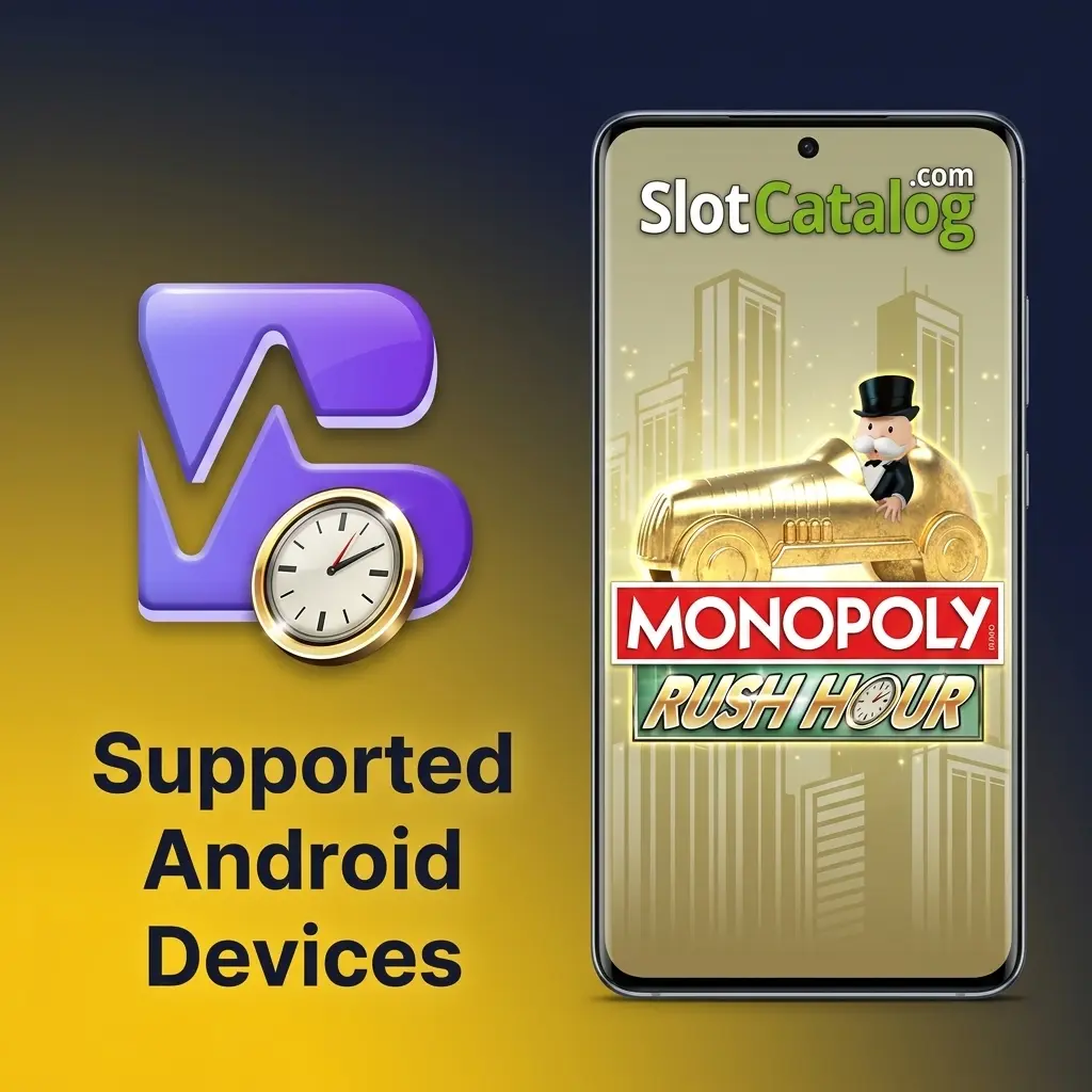 Ten supported Android devices for Betvibe Monopoly Rush Hour across budget, mid-range, and flagship tiers