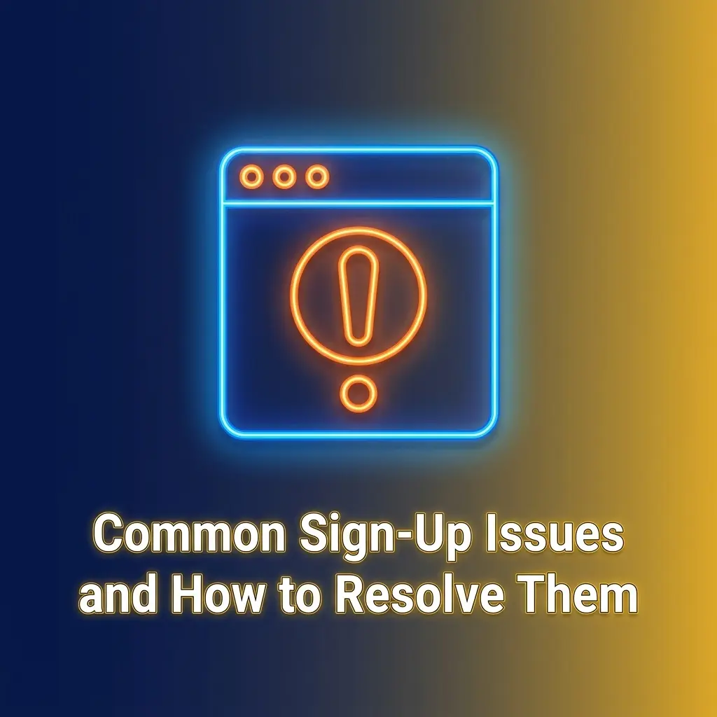 Common sign-up issues and solutions for online registration including OTP errors, form submission, and account restrictions