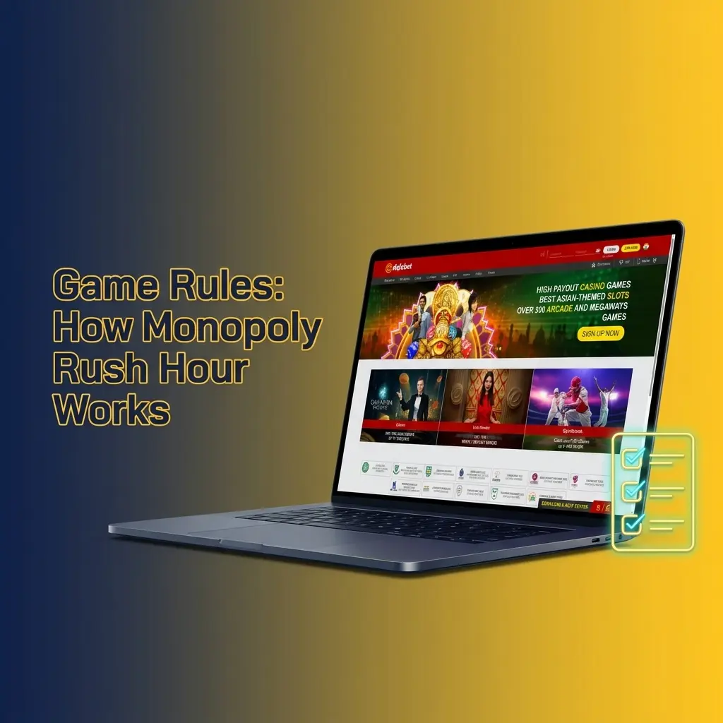 Monopoly Rush Hour spinning wheel game rules showing multiplier segments, betting limits, and bonus round mechanics