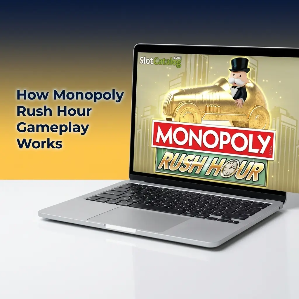 Mr. Monopoly token moving on classic board game layout with multiplier cashout controls and bonus property squares