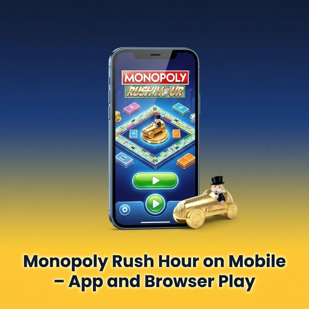 Monopoly Rush Hour mobile app and browser play options for Android and iOS users in India