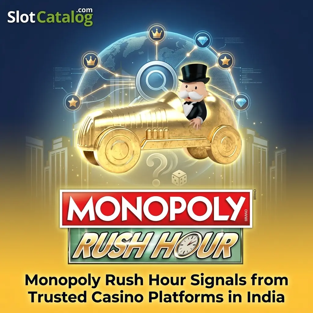 Monopoly Rush Hour signals from trusted Indian casino platforms including Dafabet, 1win, Melbet, MegaPari and Betvibe