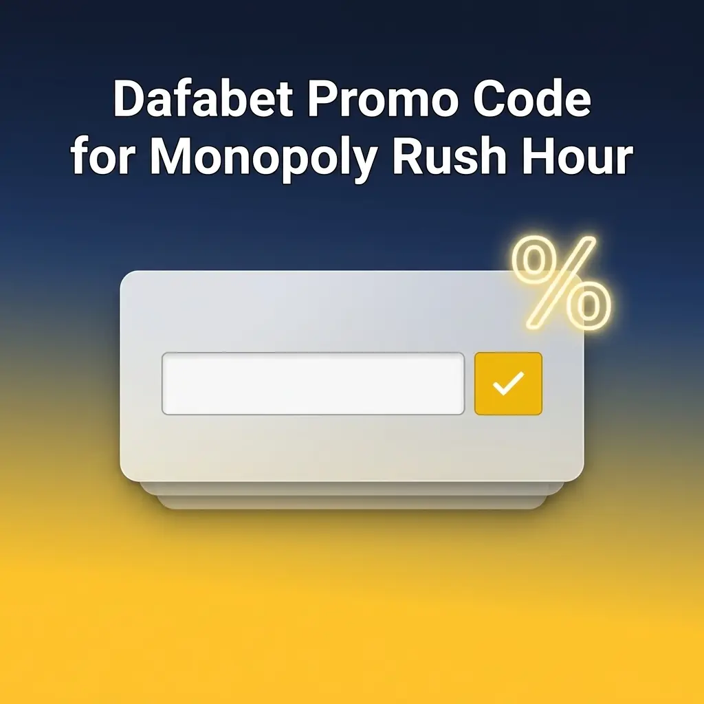 Dafabet promo code DAFA160 entry field on sign-up form for Monopoly Rush Hour welcome bonus