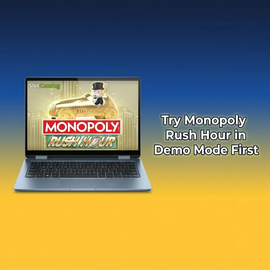 Monopoly Rush Hour demo mode free play on live wheel interface with bonus round animations