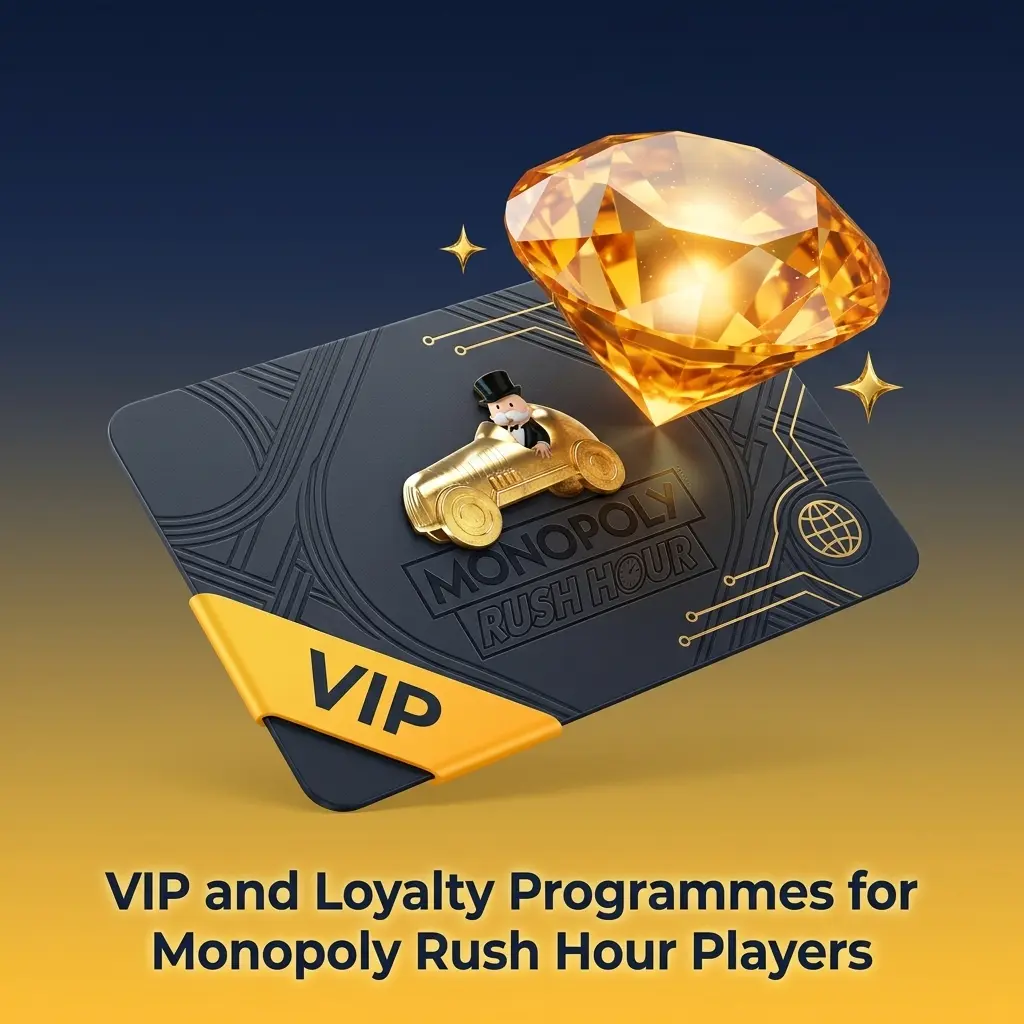 VIP and loyalty programme rewards for Monopoly Rush Hour players, including cashback and exclusive promotions
