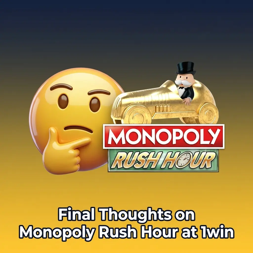 1win Monopoly Rush Hour live casino game with INR payment support and 96.23% RTP for Indian players