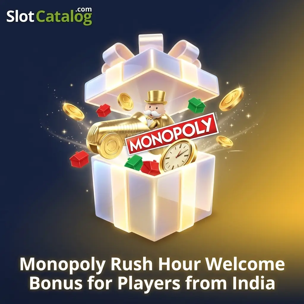 MegaPari 100% welcome bonus up to INR 40000 for Monopoly Rush Hour players in India with 35x wagering