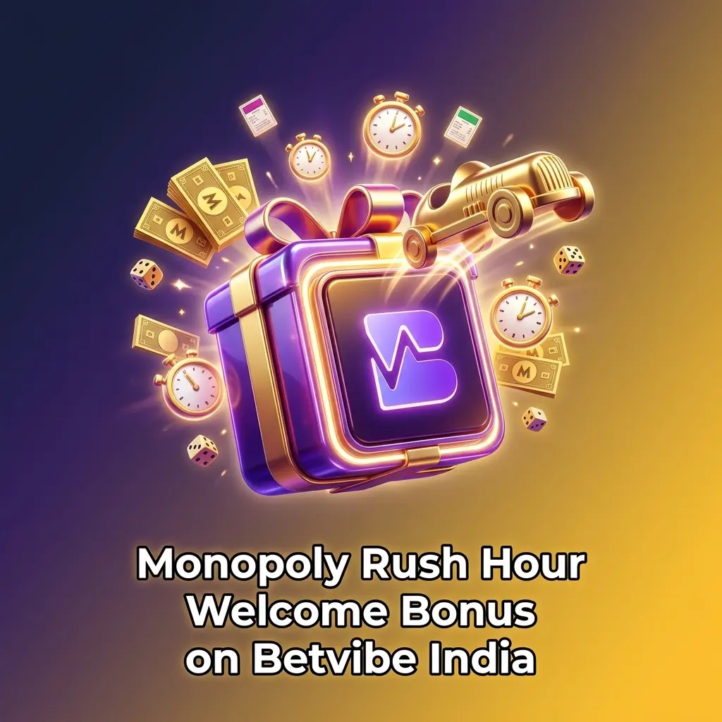 Betvibe 500% welcome bonus up to 1,50,000 INR for Monopoly Rush Hour players in India
